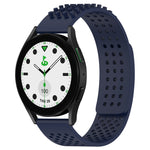 سوار ساعة سيليكون قابل للتنفس بنقاط ثلاثية الأبعاد مع ثقوب 20 مم، لساعة Samsung Galaxy Watch 6 Classic مقاس 43 مم، لساعة Samsung Galaxy Watch 5 Pro إصدار الغولف، لساعة Samsung Galaxy Watch 5 إصدار الغولف