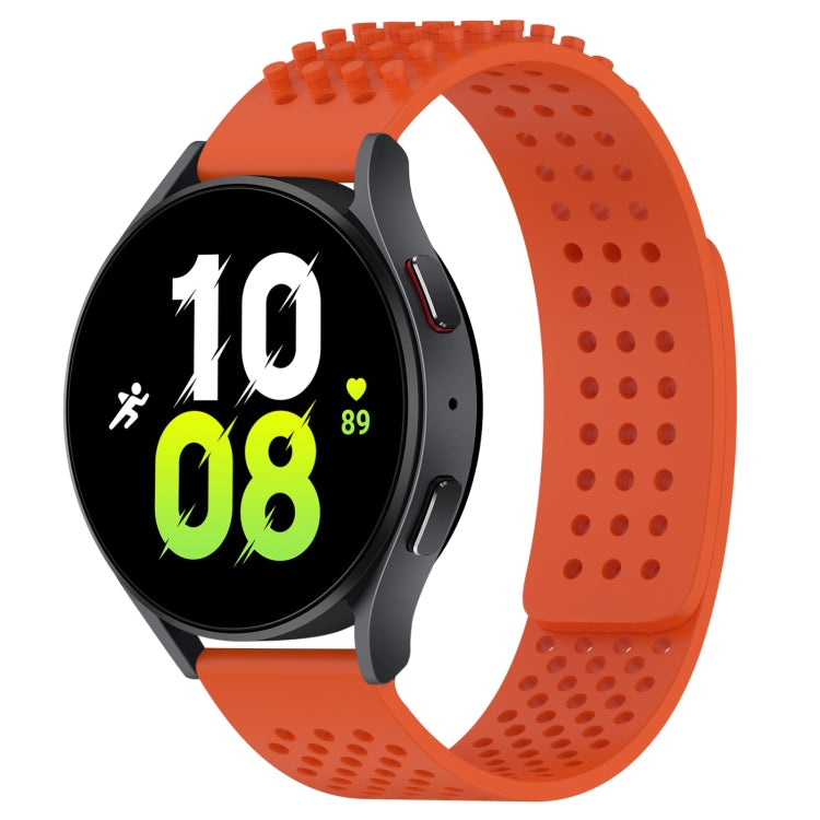 سوار ساعة سيليكون قابل للتنفس بنقاط ثلاثية الأبعاد مع ثقوب 20 مم، لساعة Samsung Galaxy Watch 5 مقاس 44 مم، لساعة Samsung Galaxy Watch 5 Pro مقاس 45 مم، لساعة Samsung Galaxy Watch 5 مقاس 40 مم