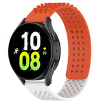سوار ساعة سيليكون قابل للتنفس بنقاط ثلاثية الأبعاد مع ثقوب 20 مم، لساعة Samsung Galaxy Watch 5 مقاس 44 مم، لساعة Samsung Galaxy Watch 5 Pro مقاس 45 مم، لساعة Samsung Galaxy Watch 5 مقاس 40 مم