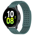 سوار ساعة سيليكون قابل للتنفس بنقاط ثلاثية الأبعاد مع ثقوب 20 مم، لساعة Samsung Galaxy Watch 5 مقاس 44 مم، لساعة Samsung Galaxy Watch 5 Pro مقاس 45 مم، لساعة Samsung Galaxy Watch 5 مقاس 40 مم