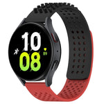 سوار ساعة سيليكون قابل للتنفس بنقاط ثلاثية الأبعاد مع ثقوب 20 مم، لساعة Samsung Galaxy Watch 5 مقاس 44 مم، لساعة Samsung Galaxy Watch 5 Pro مقاس 45 مم، لساعة Samsung Galaxy Watch 5 مقاس 40 مم
