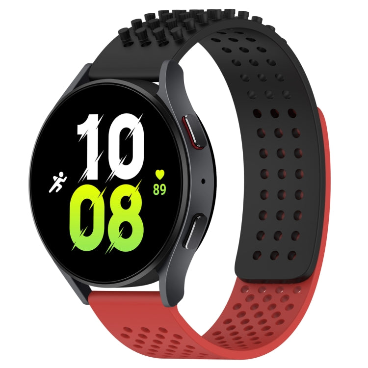 سوار ساعة سيليكون قابل للتنفس بنقاط ثلاثية الأبعاد مع ثقوب 20 مم، لساعة Samsung Galaxy Watch 5 مقاس 44 مم، لساعة Samsung Galaxy Watch 5 Pro مقاس 45 مم، لساعة Samsung Galaxy Watch 5 مقاس 40 مم