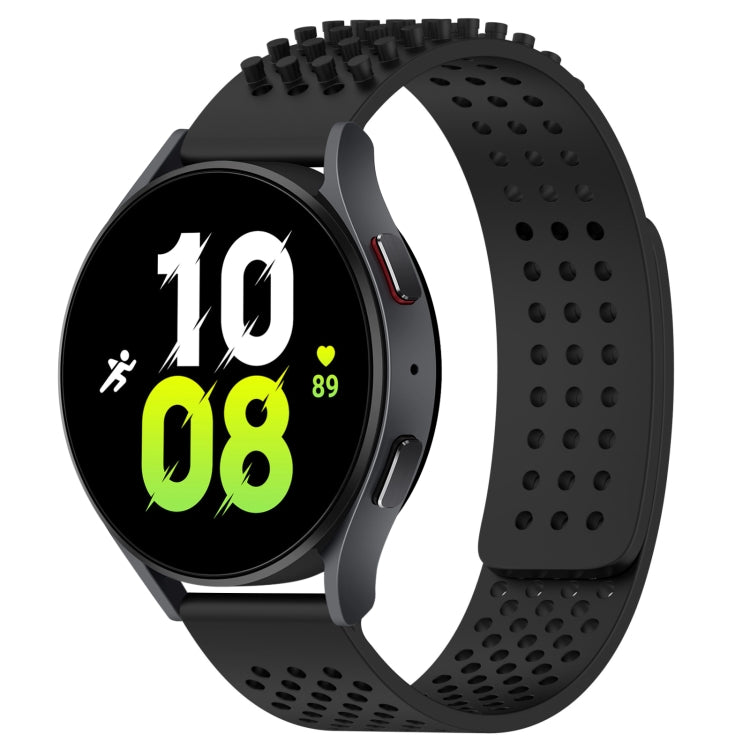 سوار ساعة سيليكون قابل للتنفس بنقاط ثلاثية الأبعاد مع ثقوب 20 مم، لساعة Samsung Galaxy Watch 5 مقاس 44 مم، لساعة Samsung Galaxy Watch 5 Pro مقاس 45 مم، لساعة Samsung Galaxy Watch 5 مقاس 40 مم