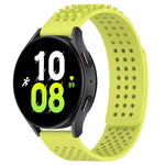 سوار ساعة سيليكون قابل للتنفس بنقاط ثلاثية الأبعاد مع ثقوب 20 مم، لساعة Samsung Galaxy Watch 5 مقاس 44 مم، لساعة Samsung Galaxy Watch 5 Pro مقاس 45 مم، لساعة Samsung Galaxy Watch 5 مقاس 40 مم