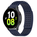 سوار ساعة سيليكون قابل للتنفس بنقاط ثلاثية الأبعاد مع ثقوب 20 مم، لساعة Samsung Galaxy Watch 5 مقاس 44 مم، لساعة Samsung Galaxy Watch 5 Pro مقاس 45 مم، لساعة Samsung Galaxy Watch 5 مقاس 40 مم