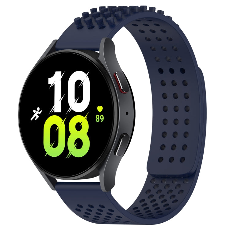 سوار ساعة سيليكون قابل للتنفس بنقاط ثلاثية الأبعاد مع ثقوب 20 مم، لساعة Samsung Galaxy Watch 5 مقاس 44 مم، لساعة Samsung Galaxy Watch 5 Pro مقاس 45 مم، لساعة Samsung Galaxy Watch 5 مقاس 40 مم