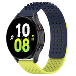 سوار ساعة سيليكون قابل للتنفس بنقاط ثلاثية الأبعاد مع ثقوب 20 مم، لساعة Samsung Galaxy Watch 5 مقاس 44 مم، لساعة Samsung Galaxy Watch 5 Pro مقاس 45 مم، لساعة Samsung Galaxy Watch 5 مقاس 40 مم