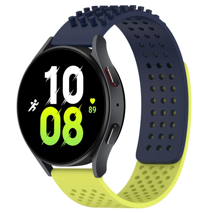 سوار ساعة سيليكون قابل للتنفس بنقاط ثلاثية الأبعاد مع ثقوب 20 مم، لساعة Samsung Galaxy Watch 5 مقاس 44 مم، لساعة Samsung Galaxy Watch 5 Pro مقاس 45 مم، لساعة Samsung Galaxy Watch 5 مقاس 40 مم