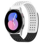 سوار ساعة سيليكون قابل للتنفس بنقاط ثلاثية الأبعاد مع ثقوب 20 مم، لساعة Samsung Galaxy Watch 5 مقاس 44 مم، لساعة Samsung Galaxy Watch 5 Pro مقاس 45 مم، لساعة Samsung Galaxy Watch 5 مقاس 40 مم