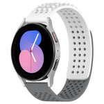 سوار ساعة سيليكون قابل للتنفس بنقاط ثلاثية الأبعاد مع ثقوب 20 مم، لساعة Samsung Galaxy Watch 5 مقاس 44 مم، لساعة Samsung Galaxy Watch 5 Pro مقاس 45 مم، لساعة Samsung Galaxy Watch 5 مقاس 40 مم