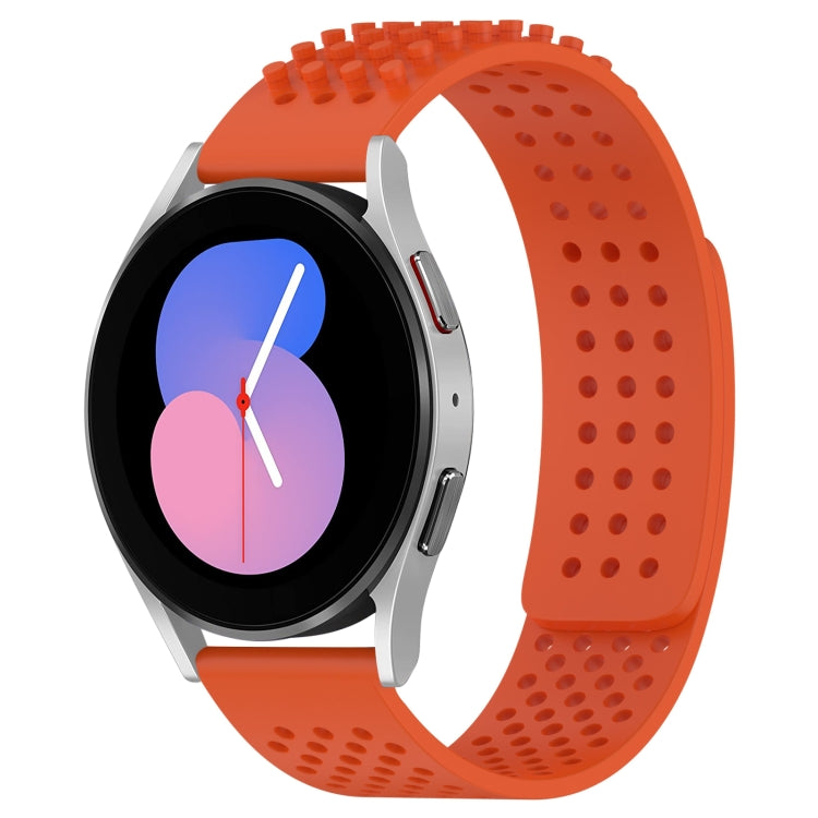 سوار ساعة سيليكون قابل للتنفس بنقاط ثلاثية الأبعاد مع ثقوب 20 مم، لساعة Samsung Galaxy Watch 5 مقاس 44 مم، لساعة Samsung Galaxy Watch 5 Pro مقاس 45 مم، لساعة Samsung Galaxy Watch 5 مقاس 40 مم