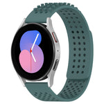 سوار ساعة سيليكون قابل للتنفس بنقاط ثلاثية الأبعاد مع ثقوب 20 مم، لساعة Samsung Galaxy Watch 5 مقاس 44 مم، لساعة Samsung Galaxy Watch 5 Pro مقاس 45 مم، لساعة Samsung Galaxy Watch 5 مقاس 40 مم