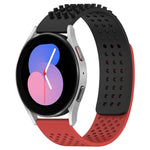 سوار ساعة سيليكون قابل للتنفس بنقاط ثلاثية الأبعاد مع ثقوب 20 مم، لساعة Samsung Galaxy Watch 5 مقاس 44 مم، لساعة Samsung Galaxy Watch 5 Pro مقاس 45 مم، لساعة Samsung Galaxy Watch 5 مقاس 40 مم