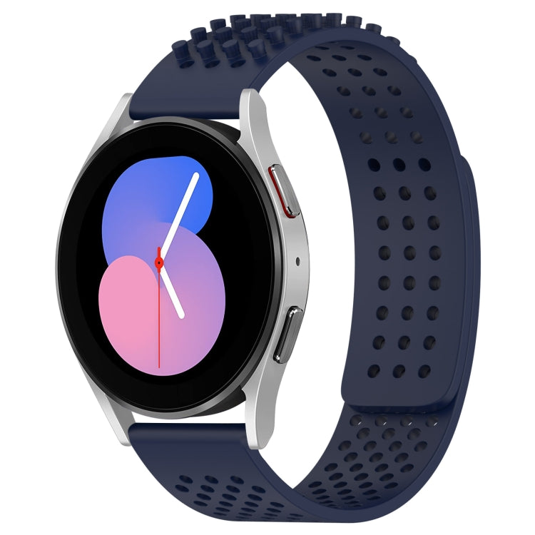 سوار ساعة سيليكون قابل للتنفس بنقاط ثلاثية الأبعاد مع ثقوب 20 مم، لساعة Samsung Galaxy Watch 5 مقاس 44 مم، لساعة Samsung Galaxy Watch 5 Pro مقاس 45 مم، لساعة Samsung Galaxy Watch 5 مقاس 40 مم