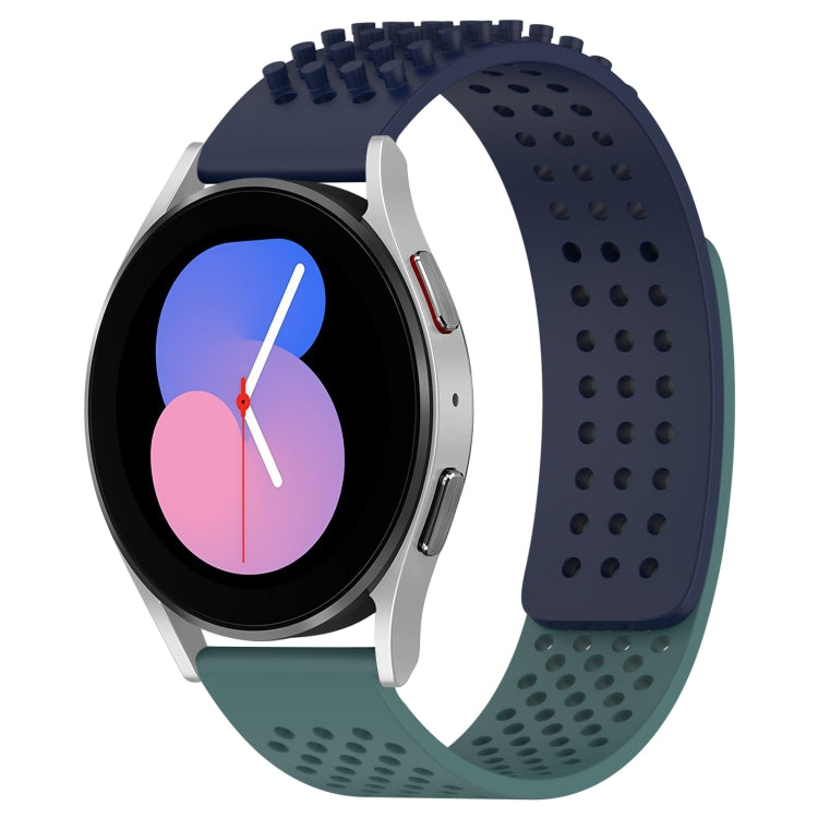 سوار ساعة سيليكون قابل للتنفس بنقاط ثلاثية الأبعاد مع ثقوب 20 مم، لساعة Samsung Galaxy Watch 5 مقاس 44 مم، لساعة Samsung Galaxy Watch 5 Pro مقاس 45 مم، لساعة Samsung Galaxy Watch 5 مقاس 40 مم