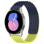 سوار ساعة سيليكون قابل للتنفس بنقاط ثلاثية الأبعاد مع ثقوب 20 مم، لساعة Samsung Galaxy Watch 5 مقاس 44 مم، لساعة Samsung Galaxy Watch 5 Pro مقاس 45 مم، لساعة Samsung Galaxy Watch 5 مقاس 40 مم