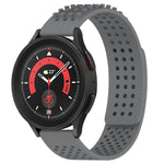 سوار ساعة سيليكون قابل للتنفس بنقاط ثلاثية الأبعاد مع ثقوب 20 مم، لساعة Samsung Galaxy Watch 5 مقاس 44 مم، لساعة Samsung Galaxy Watch 5 Pro مقاس 45 مم، لساعة Samsung Galaxy Watch 5 مقاس 40 مم