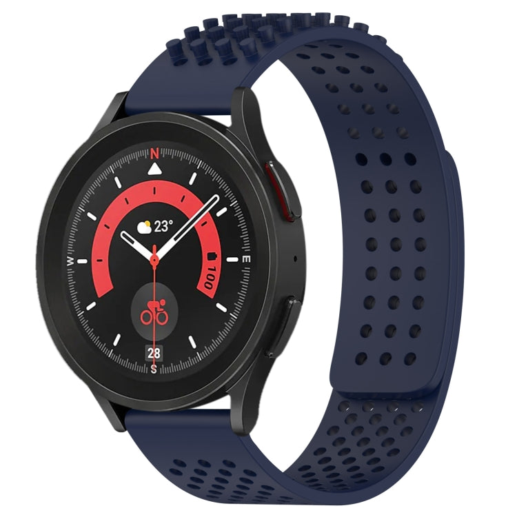 سوار ساعة سيليكون قابل للتنفس بنقاط ثلاثية الأبعاد مع ثقوب 20 مم، لساعة Samsung Galaxy Watch 5 مقاس 44 مم، لساعة Samsung Galaxy Watch 5 Pro مقاس 45 مم، لساعة Samsung Galaxy Watch 5 مقاس 40 مم