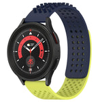 سوار ساعة سيليكون قابل للتنفس بنقاط ثلاثية الأبعاد مع ثقوب 20 مم، لساعة Samsung Galaxy Watch 5 مقاس 44 مم، لساعة Samsung Galaxy Watch 5 Pro مقاس 45 مم، لساعة Samsung Galaxy Watch 5 مقاس 40 مم