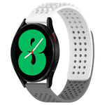 سوار ساعة سيليكون قابل للتنفس بنقاط ثلاثية الأبعاد مع ثقوب 20 مم، لساعة Samsung Galaxy Watch 4 مقاس 44 مم، لساعة Samsung Galaxy Watch 4 مقاس 40 مم، لساعة Samsung Galaxy Watch 4 Classic مقاس 46 مم
