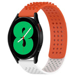 سوار ساعة سيليكون قابل للتنفس بنقاط ثلاثية الأبعاد مع ثقوب 20 مم، لساعة Samsung Galaxy Watch 4 مقاس 44 مم، لساعة Samsung Galaxy Watch 4 مقاس 40 مم، لساعة Samsung Galaxy Watch 4 Classic مقاس 46 مم
