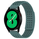 سوار ساعة سيليكون قابل للتنفس بنقاط ثلاثية الأبعاد مع ثقوب 20 مم، لساعة Samsung Galaxy Watch 4 مقاس 44 مم، لساعة Samsung Galaxy Watch 4 مقاس 40 مم، لساعة Samsung Galaxy Watch 4 Classic مقاس 46 مم