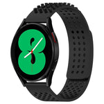 سوار ساعة سيليكون قابل للتنفس بنقاط ثلاثية الأبعاد مع ثقوب 20 مم، لساعة Samsung Galaxy Watch 4 مقاس 44 مم، لساعة Samsung Galaxy Watch 4 مقاس 40 مم، لساعة Samsung Galaxy Watch 4 Classic مقاس 46 مم