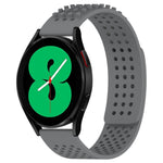سوار ساعة سيليكون قابل للتنفس بنقاط ثلاثية الأبعاد مع ثقوب 20 مم، لساعة Samsung Galaxy Watch 4 مقاس 44 مم، لساعة Samsung Galaxy Watch 4 مقاس 40 مم، لساعة Samsung Galaxy Watch 4 Classic مقاس 46 مم