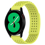 سوار ساعة سيليكون قابل للتنفس بنقاط ثلاثية الأبعاد مع ثقوب 20 مم، لساعة Samsung Galaxy Watch 4 مقاس 44 مم، لساعة Samsung Galaxy Watch 4 مقاس 40 مم، لساعة Samsung Galaxy Watch 4 Classic مقاس 46 مم