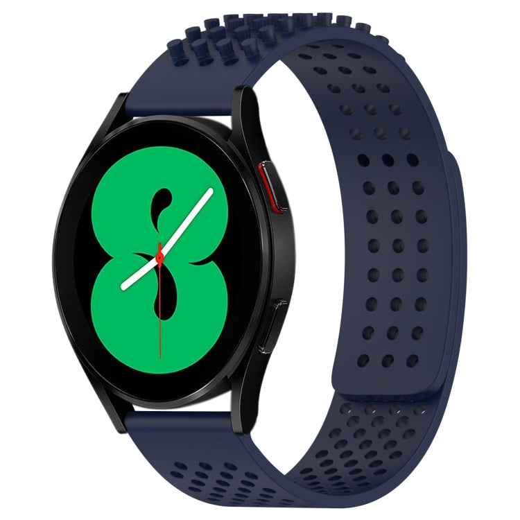 سوار ساعة سيليكون قابل للتنفس بنقاط ثلاثية الأبعاد مع ثقوب 20 مم، لساعة Samsung Galaxy Watch 4 مقاس 44 مم، لساعة Samsung Galaxy Watch 4 مقاس 40 مم، لساعة Samsung Galaxy Watch 4 Classic مقاس 46 مم