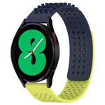 سوار ساعة سيليكون قابل للتنفس بنقاط ثلاثية الأبعاد مع ثقوب 20 مم، لساعة Samsung Galaxy Watch 4 مقاس 44 مم، لساعة Samsung Galaxy Watch 4 مقاس 40 مم، لساعة Samsung Galaxy Watch 4 Classic مقاس 46 مم