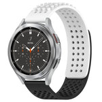سوار ساعة سيليكون قابل للتنفس بنقاط ثلاثية الأبعاد مع ثقوب 20 مم، لساعة Samsung Galaxy Watch 4 مقاس 44 مم، لساعة Samsung Galaxy Watch 4 مقاس 40 مم، لساعة Samsung Galaxy Watch 4 Classic مقاس 46 مم