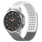 سوار ساعة سيليكون قابل للتنفس بنقاط ثلاثية الأبعاد مع ثقوب 20 مم، لساعة Samsung Galaxy Watch 4 مقاس 44 مم، لساعة Samsung Galaxy Watch 4 مقاس 40 مم، لساعة Samsung Galaxy Watch 4 Classic مقاس 46 مم
