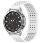 سوار ساعة سيليكون قابل للتنفس بنقاط ثلاثية الأبعاد مع ثقوب 20 مم، لساعة Samsung Galaxy Watch 4 مقاس 44 مم، لساعة Samsung Galaxy Watch 4 مقاس 40 مم، لساعة Samsung Galaxy Watch 4 Classic مقاس 46 مم