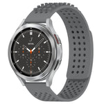 سوار ساعة سيليكون قابل للتنفس بنقاط ثلاثية الأبعاد مع ثقوب 20 مم، لساعة Samsung Galaxy Watch 4 مقاس 44 مم، لساعة Samsung Galaxy Watch 4 مقاس 40 مم، لساعة Samsung Galaxy Watch 4 Classic مقاس 46 مم