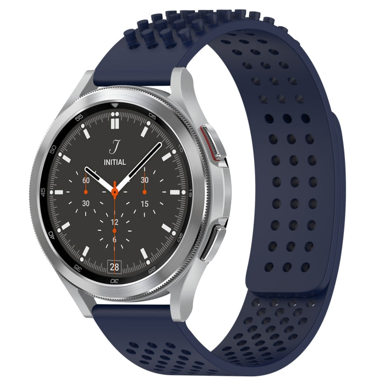 سوار ساعة سيليكون قابل للتنفس بنقاط ثلاثية الأبعاد مع ثقوب 20 مم، لساعة Samsung Galaxy Watch 4 مقاس 44 مم، لساعة Samsung Galaxy Watch 4 مقاس 40 مم، لساعة Samsung Galaxy Watch 4 Classic مقاس 46 مم