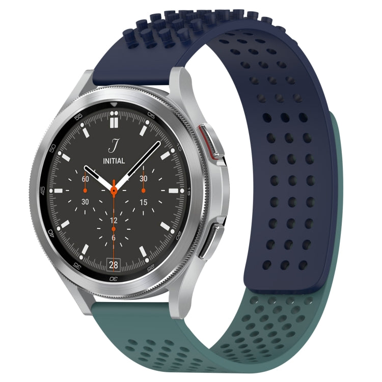 سوار ساعة سيليكون قابل للتنفس بنقاط ثلاثية الأبعاد مع ثقوب 20 مم، لساعة Samsung Galaxy Watch 4 مقاس 44 مم، لساعة Samsung Galaxy Watch 4 مقاس 40 مم، لساعة Samsung Galaxy Watch 4 Classic مقاس 46 مم