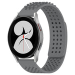 سوار ساعة سيليكون قابل للتنفس بنقاط ثلاثية الأبعاد مع ثقوب 20 مم، لساعة Samsung Galaxy Watch 4 مقاس 44 مم، لساعة Samsung Galaxy Watch 4 مقاس 40 مم، لساعة Samsung Galaxy Watch 4 Classic مقاس 46 مم