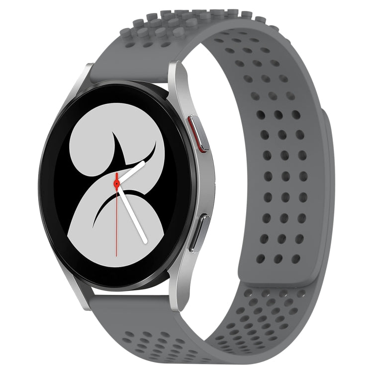 سوار ساعة سيليكون قابل للتنفس بنقاط ثلاثية الأبعاد مع ثقوب 20 مم، لساعة Samsung Galaxy Watch 4 مقاس 44 مم، لساعة Samsung Galaxy Watch 4 مقاس 40 مم، لساعة Samsung Galaxy Watch 4 Classic مقاس 46 مم
