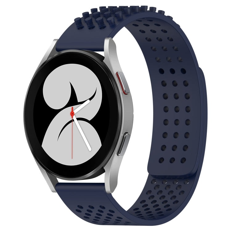 سوار ساعة سيليكون قابل للتنفس بنقاط ثلاثية الأبعاد مع ثقوب 20 مم، لساعة Samsung Galaxy Watch 4 مقاس 44 مم، لساعة Samsung Galaxy Watch 4 مقاس 40 مم، لساعة Samsung Galaxy Watch 4 Classic مقاس 46 مم