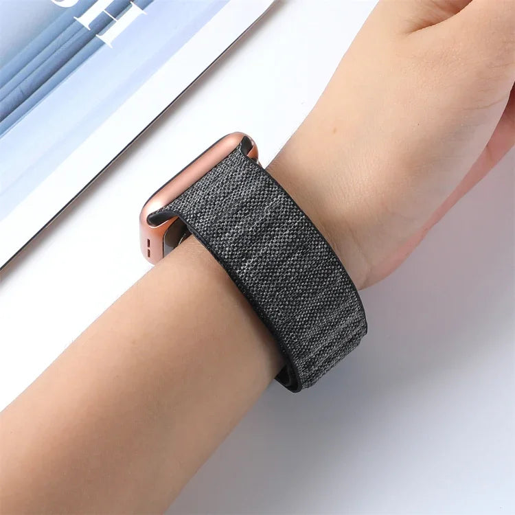 Denim Magnetic Watch Band, For Apple Watch 6 40mm, For Apple Watch 6 44mm, For Apple Watch 5 44mm, For Apple Watch 5 40mm, For Apple Watch 4 44mm, For Apple Watch 4 40mm, For  Apple Watch 3 38mm, For  Apple Watch 3 42mm