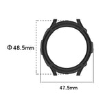 غطاء ساعة ENKAY Hat-Prince 2 في 1 من TPU مع واقي شاشة زجاجي مقسى 9H بسماكة 0.2 مم، لساعات Samsung Galaxy Watch6 Classic مقاس 47 مم، لساعات Samsung Galaxy Watch6 Classic مقاس 43 مم