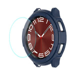 غطاء ساعة ENKAY Hat-Prince 2 في 1 من TPU مع واقي شاشة زجاجي مقسى 9H بسماكة 0.2 مم، لساعات Samsung Galaxy Watch6 Classic مقاس 47 مم، لساعات Samsung Galaxy Watch6 Classic مقاس 43 مم