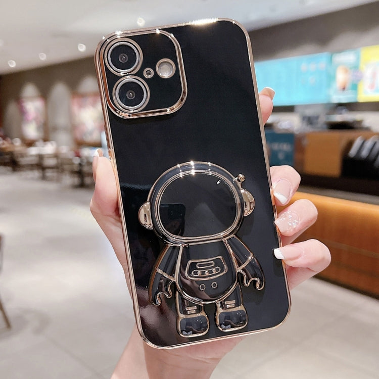 غطاء هاتف بحامل رائد فضاء مطلي بالكهرباء، لهواتف iPhone 17e / 16e، iPhone 17 Pro Max، iPhone 17 Pro، iPhone 17، iPhone Air، iPhone 16 Pro Max، iPhone 16 Pro، iPhone 16 Plus