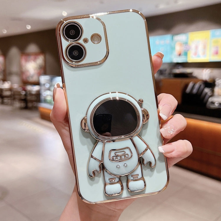 غطاء هاتف بحامل رائد فضاء مطلي بالكهرباء، لهواتف iPhone 17e / 16e، iPhone 17 Pro Max، iPhone 17 Pro، iPhone 17، iPhone Air، iPhone 16 Pro Max، iPhone 16 Pro، iPhone 16 Plus