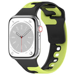 Double Color Silicone Watch Band, For Apple Watch 5 44mm, For Apple Watch 5 40mm, For Apple Watch 4 44mm, For Apple Watch 4 40mm