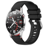 Liquid Glossy Silver Buckle Silicone Watch Band, For Huawei Watch GT3 42mm 20mm, For Huawei Watch 3 22mm, For Huawei Watch GT2 Pro 22mm, For Huawei Watch GT2 46mm 22mm