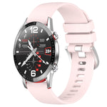 Liquid Glossy Silver Buckle Silicone Watch Band, For Huawei Watch GT3 42mm 20mm, For Huawei Watch 3 22mm, For Huawei Watch GT2 Pro 22mm, For Huawei Watch GT2 46mm 22mm