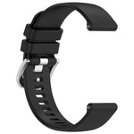 Liquid Glossy Silver Buckle Silicone Watch Band, For Garmin VivoMove Luxe / Garminmove Luxe, For Garmin Forerunner 645 / 645 Music, For Garmin Approach S40, For Garmin Vivomove3 / Garminmove3