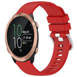 Liquid Glossy Silver Buckle Silicone Watch Band, For Garmin VivoMove Luxe / Garminmove Luxe, For Garmin Forerunner 645 / 645 Music, For Garmin Approach S40, For Garmin Vivomove3 / Garminmove3